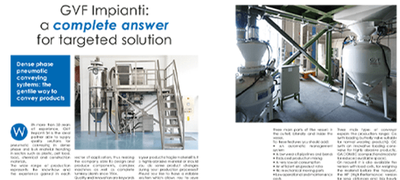 GVF Impianti: a complete answer for targeted solution on TecnAlimentaria International Magazines